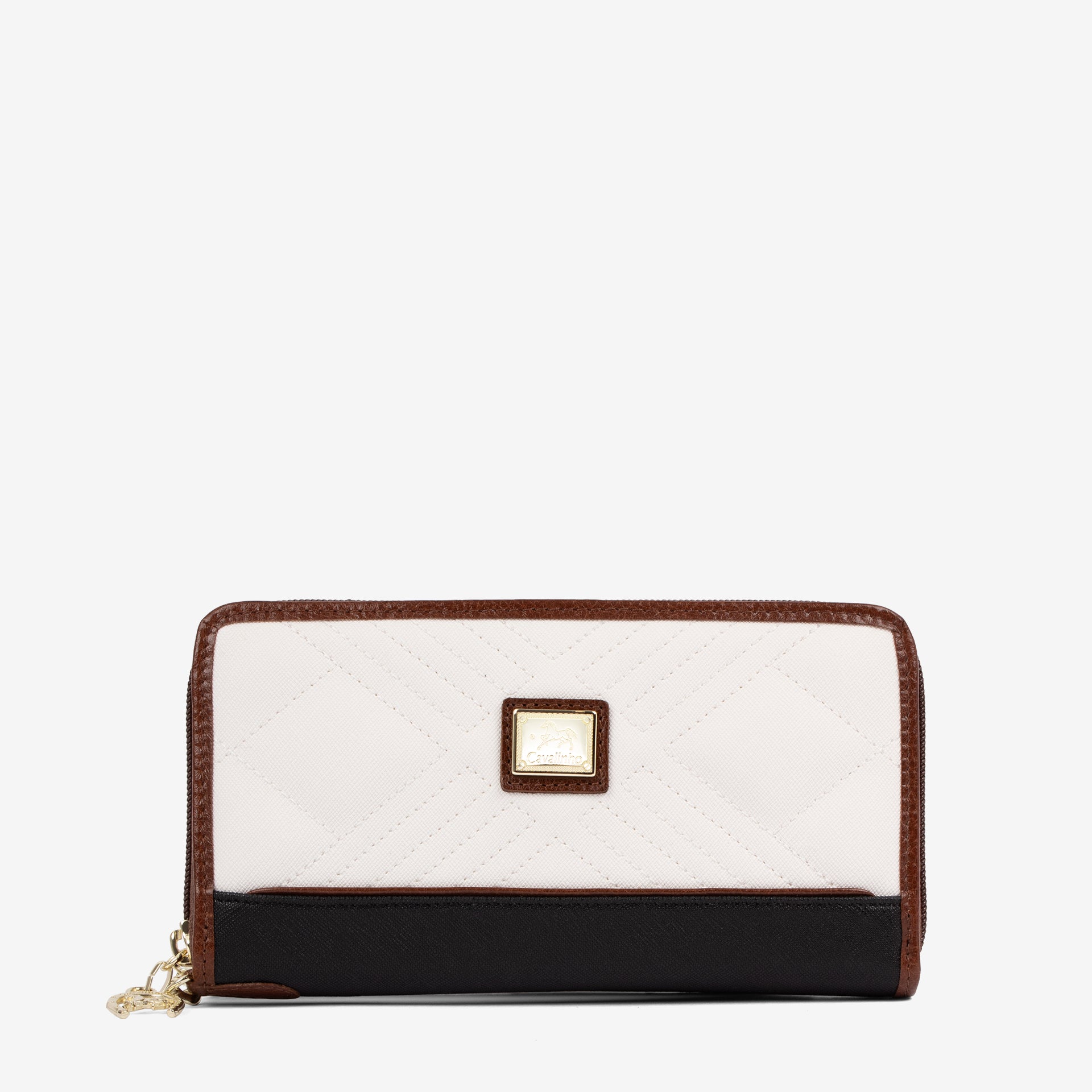 Cavalinho Poesie Wristlet Wallet SKU 26140212.32 #color_black / saddlebrown / white