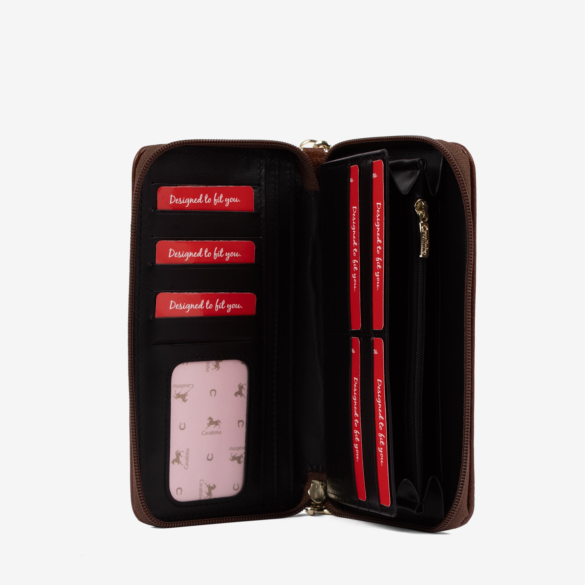 Cavalinho Poesie Wristlet Wallet SKU 26140212.32 #color_black / saddlebrown / white