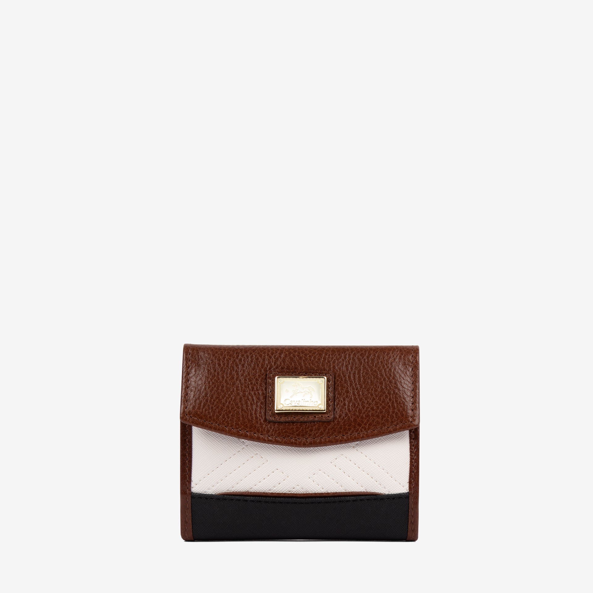 Cavalinho Poesie Mini Wallet SKU 26140530.32 #color_black / saddlebrown / white
