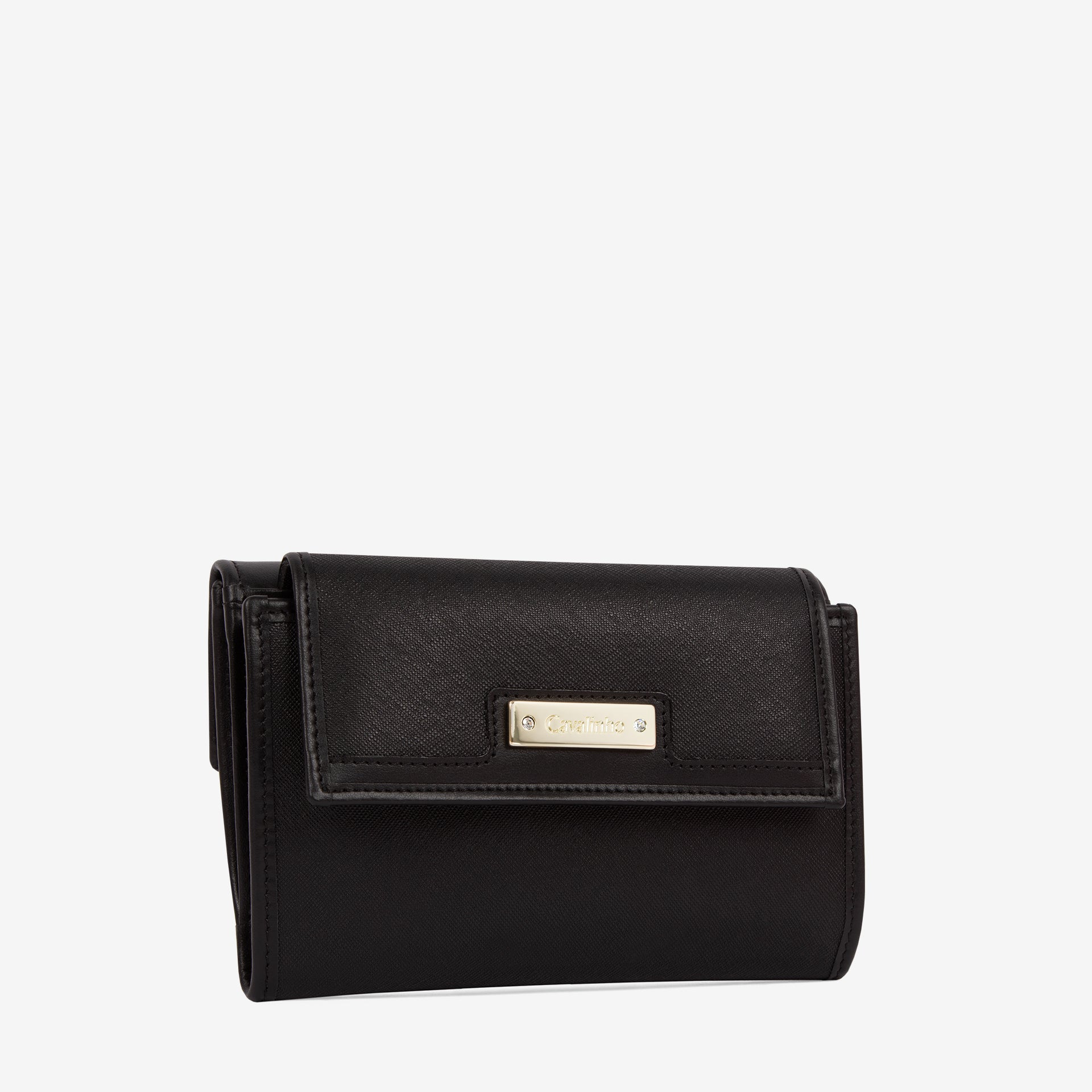 Cavalinho La Vie Black Trifold Wallet for Women SKU 26190202.01 #color_black
