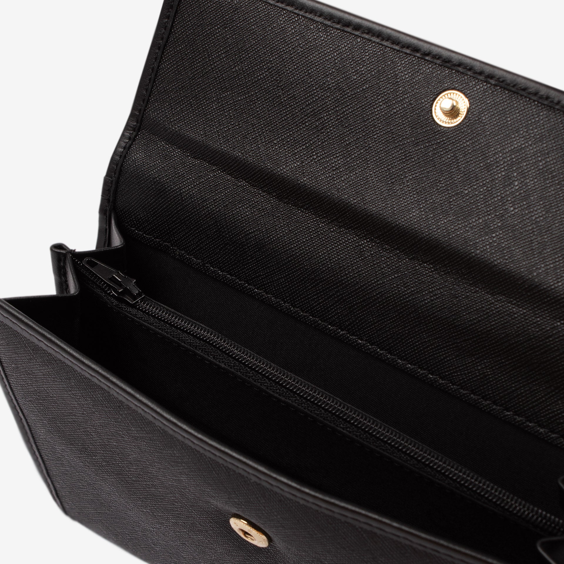 Cavalinho La Vie Trifold Black Canvas Wallet for Women SKU 26190205.01 #color_black