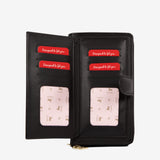 Cavalinho La Vie Black Canvas Wristlet Wallet for Women SKU 26190213.01 #color_black