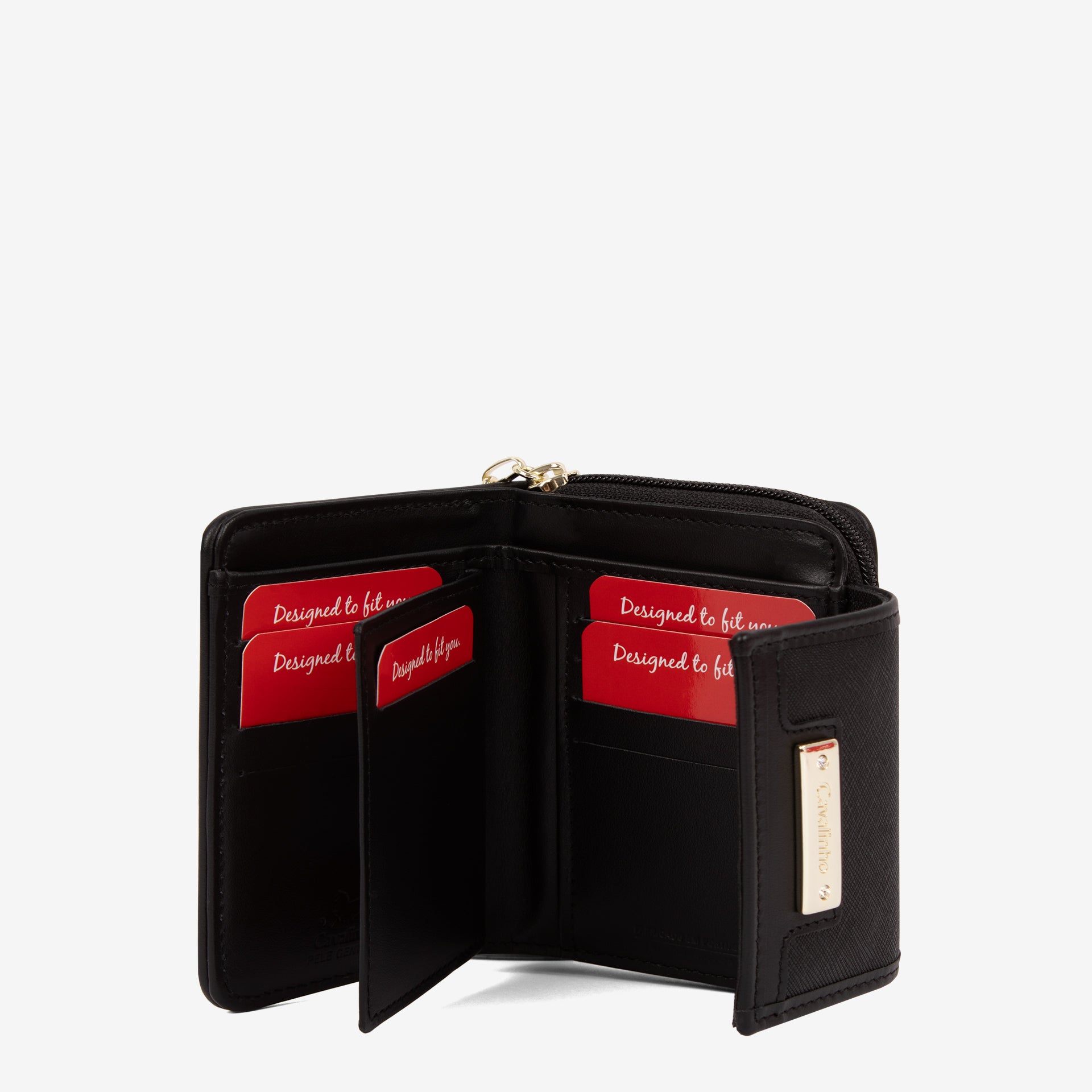 Cavalinho La Vie Black Bifold Wallet for Women SKU 26190218.01 #color_black