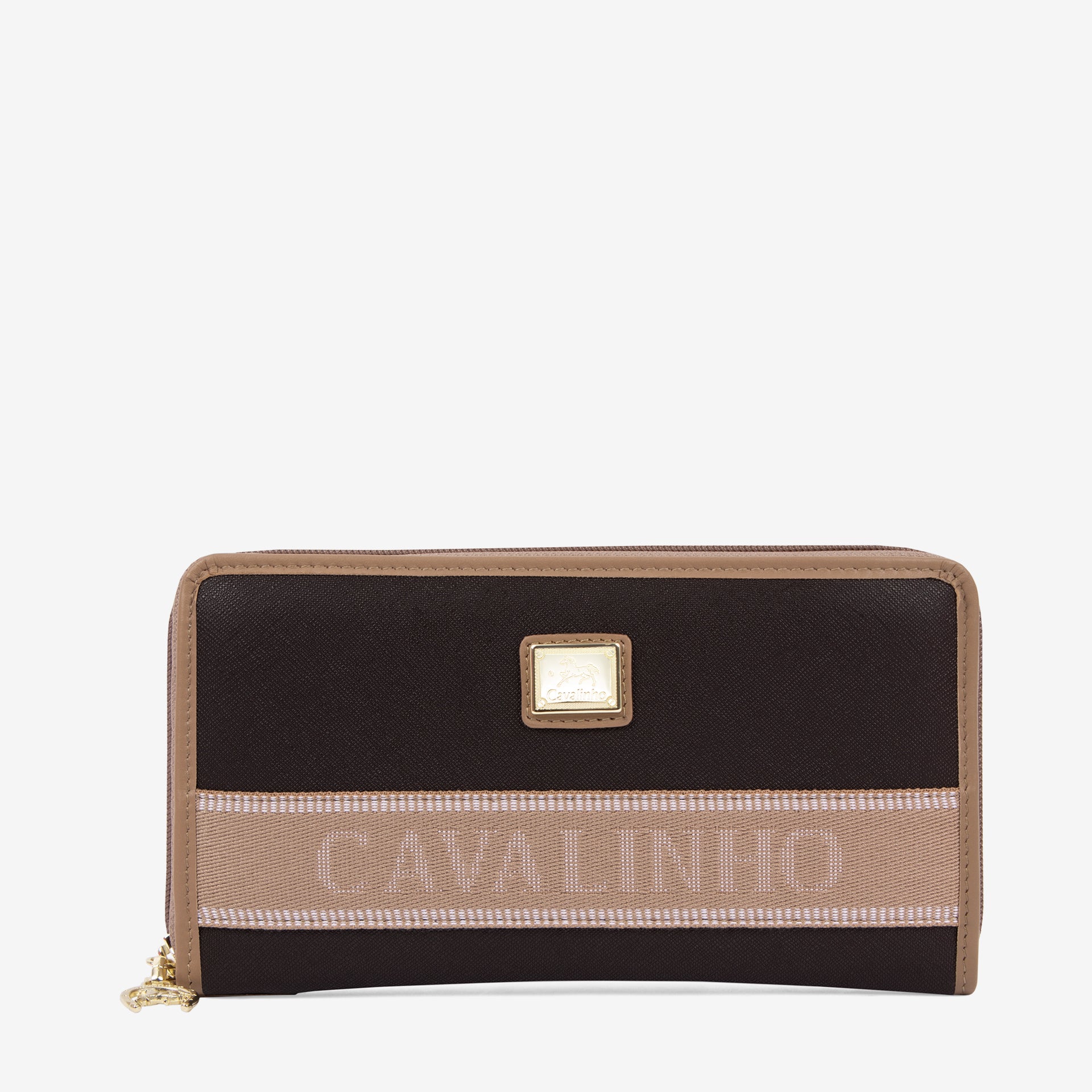 Only By Cavalinho Brown Wristlet Wallet for Women SKU 26200213.02 #color_brown / beige