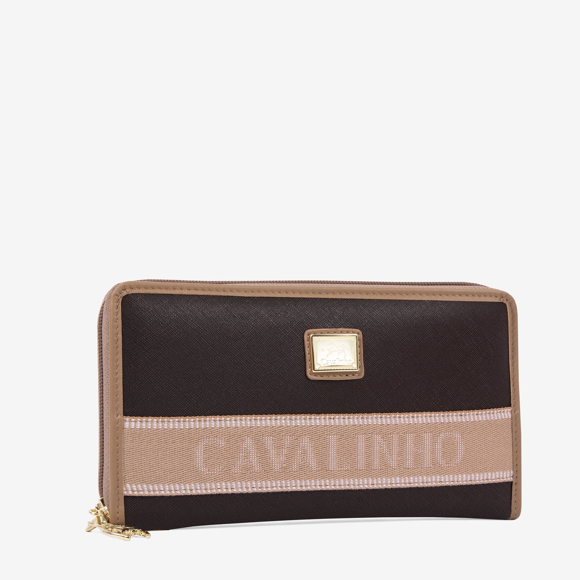 Only By Cavalinho Brown Wristlet Wallet for Women SKU 26200213.02 #color_brown / beige