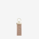 Only By Cavalinho Keychain with textured strap and gold ring #color_beige