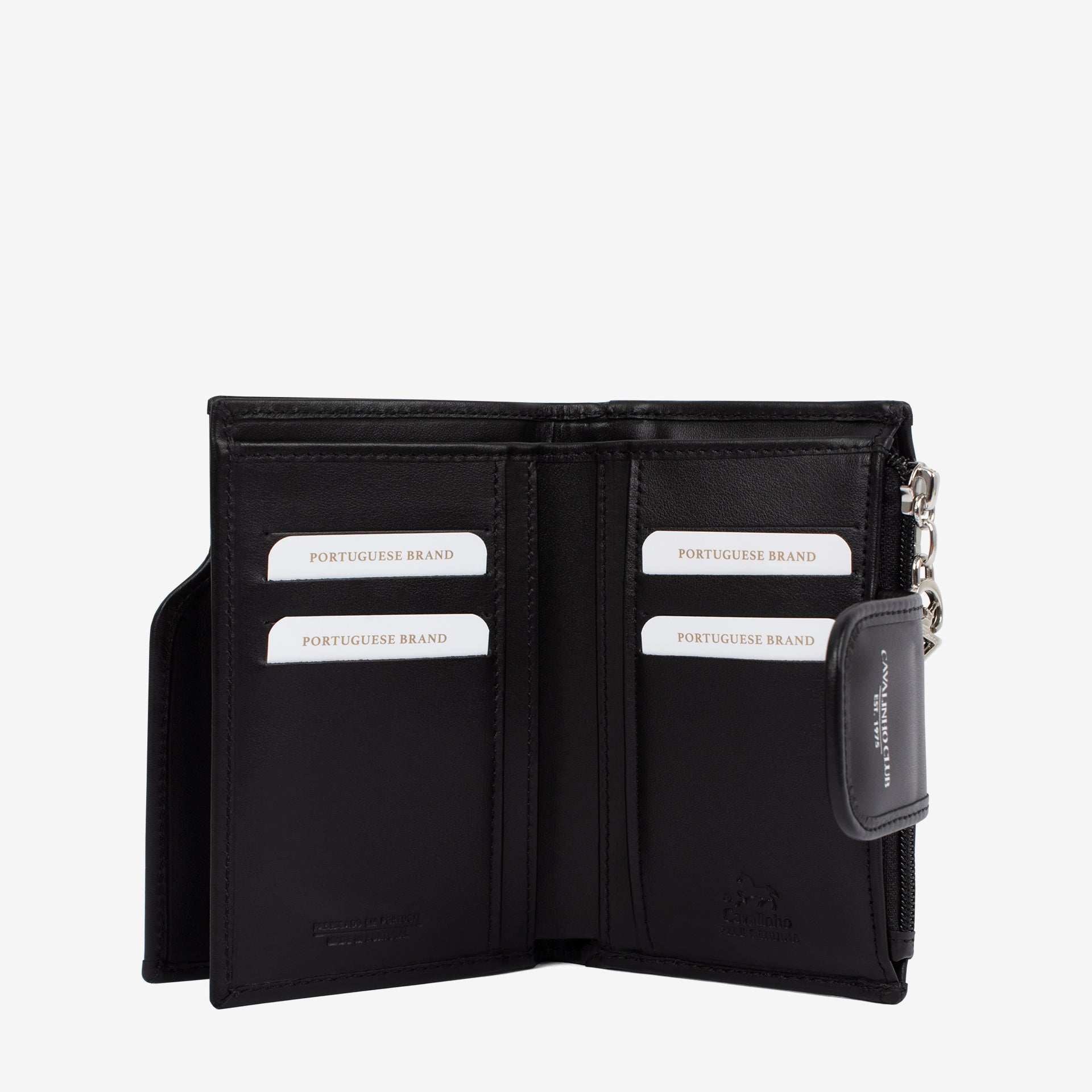 Cavalinho Club Wallet for Women with Cow Print SKU 26210232.01 #color_black / white