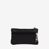 Cavalinho Club Small Makeup Bag with Cow Print SKU 26210254.01 #color_black / white