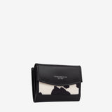 Cavalinho Club Mini Wallet for Women with Cow Print SKU 26210530.01 #color_black / white