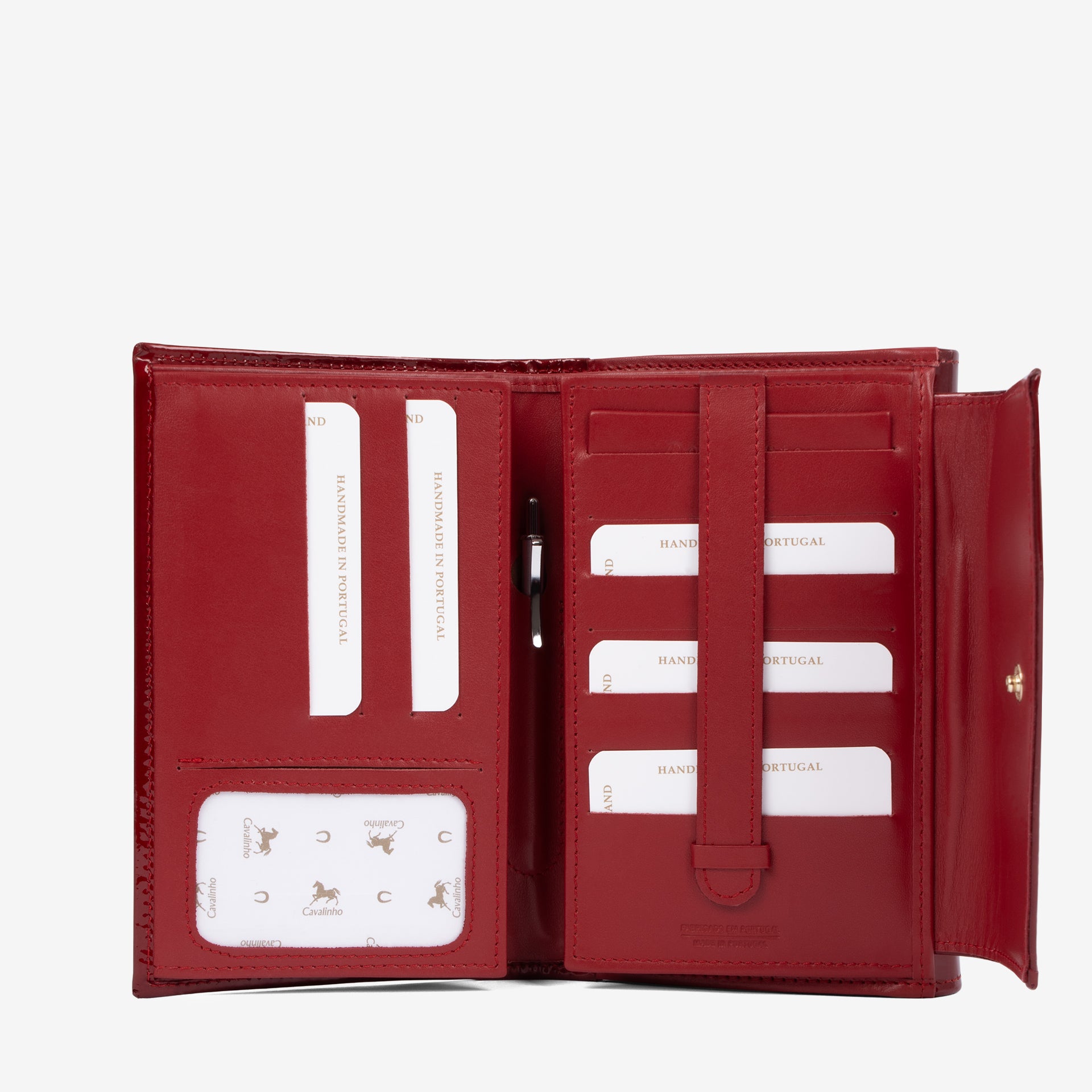 Cavalinho Midnight Rouge Red Patent Leather Wallet for Women SKU 26220205.04 #color_red