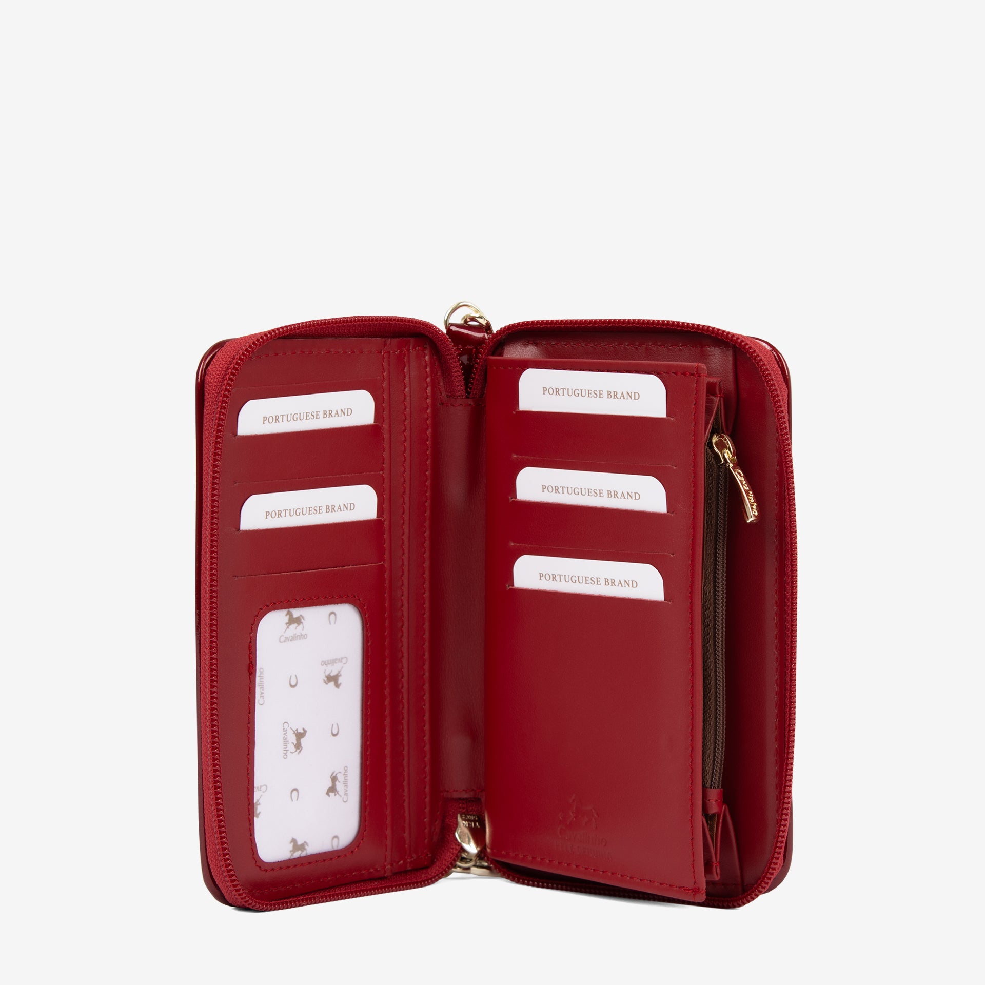 Cavalinho Midnight Rouge Patent Leather Small Wristlet Wallet for Women SKU 26220220.04 #color_red