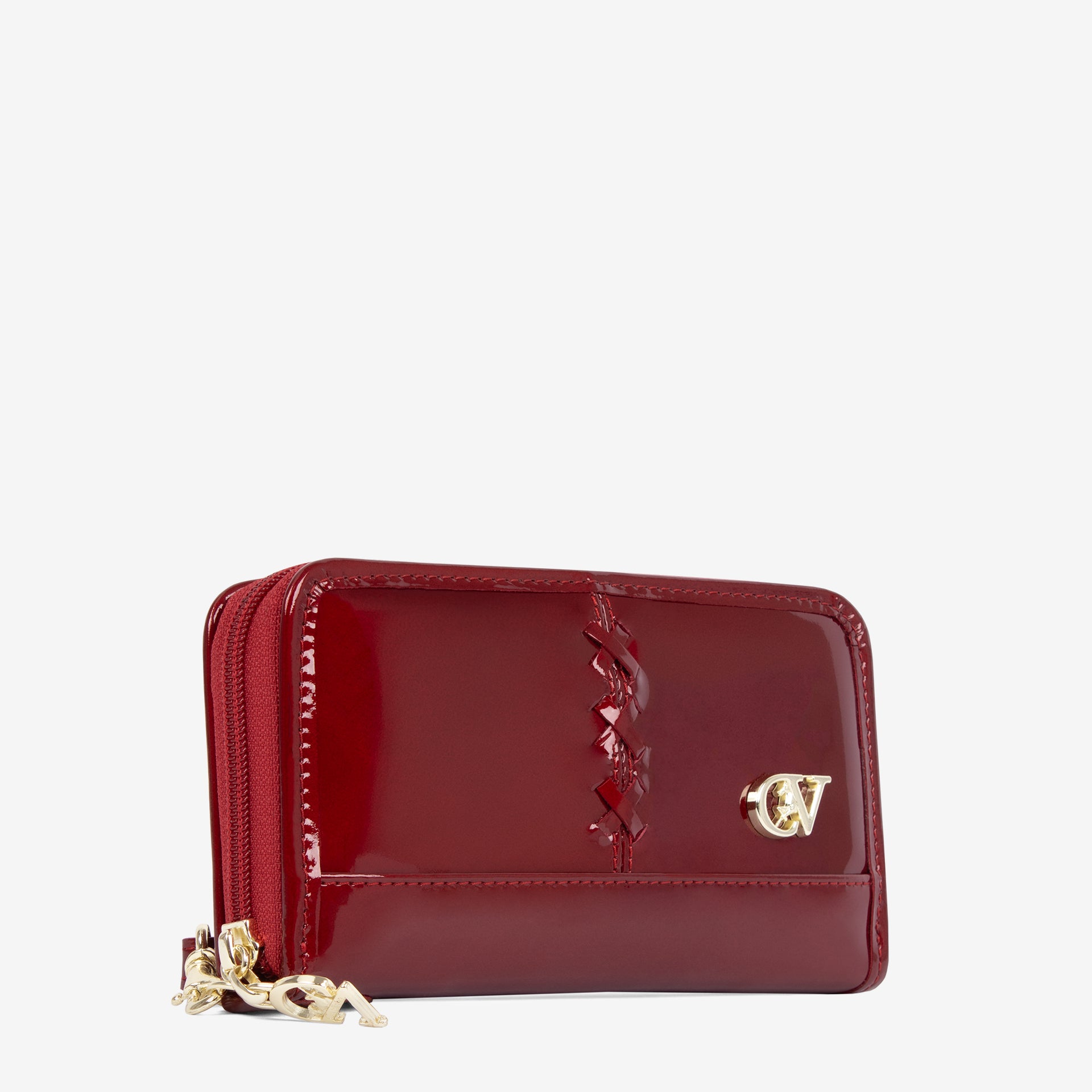 Cavalinho Midnight Rouge Patent Leather Small Wristlet Wallet for Women SKU 26220220.04 #color_red