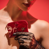 Cavalinho Midnight Rouge Red Patent Leather Small Coin Purse SKU 26220250.04 #color_red