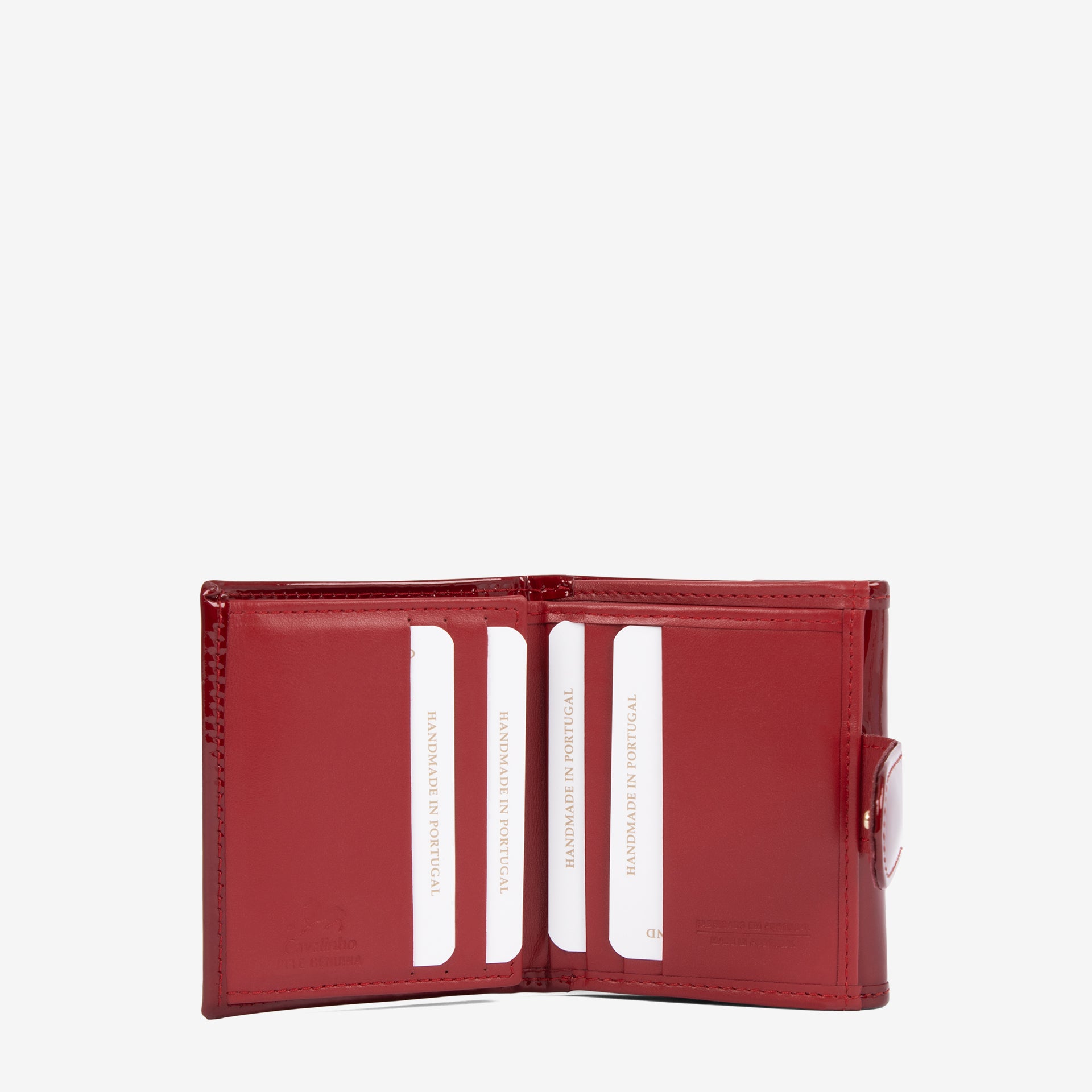 Cavalinho Midnight Rouge Red Patent Leather Mini Wallet for Women SKU 26220530.04 #color_red