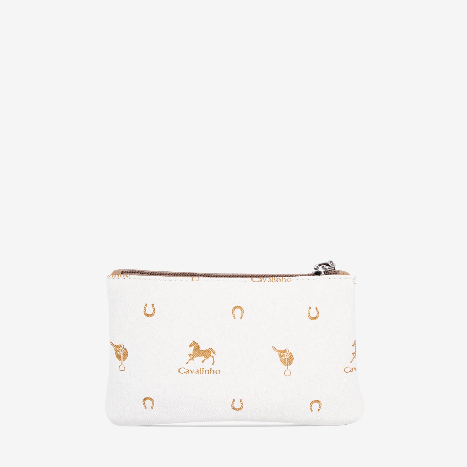 Cavalinho Di Cavallo White Small Makeup Bag SKU 26250254.06 #color_white