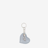 Signature CV By Cavalinho Blue Leather Heart Keychain SKU 26260283.10 #color_lightblue