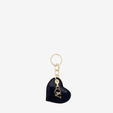 Iconic By Cavalinho Navy Patent Leather Heart Keychain SKU 26270283.03 #color_navy