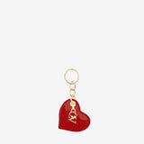 Iconic By Cavalinho Red Patent Leather Heart Keychain SKU 26270283.04 #color_red