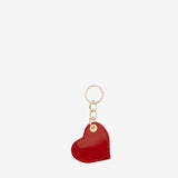 Iconic By Cavalinho Red Patent Leather Heart Keychain SKU 26270283.04 #color_red