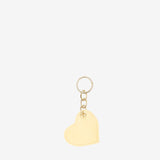 Iconic By Cavalinho Yellow Patent Leather Heart Keychain SKU 26270283.08 #color_yellow