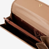 CV by Cavalinho trifold wallet in beige and white with patent leather croc-effect detailing SKU 26280205.31 #color_beige / white, beige / blanc, bege / branco