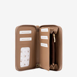 CV by Cavalinho designer small wristlet wallet in beige and white with patent leather croc-effect detailing SKU 26280220.31 #color_beige / white, beige / blanc, bege / branco