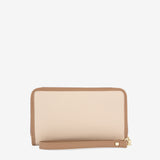 CV by Cavalinho designer small wristlet wallet in beige and white with patent leather croc-effect detailing SKU 26280220.31 #color_beige / white, beige / blanc, bege / branco