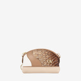 CV by Cavalinho coin purse in beige and white with patent leather croc-effect detailing SKU 26280252.31 #color_beige / white, beige / blanc, bege / branco