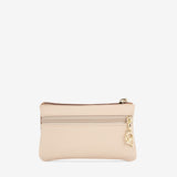 CV by Cavalinho small make up bag in beige and white with patent leather croc-effect detailing SKU 26280254.31 #color_beige / white, beige / blanc, bege / branco