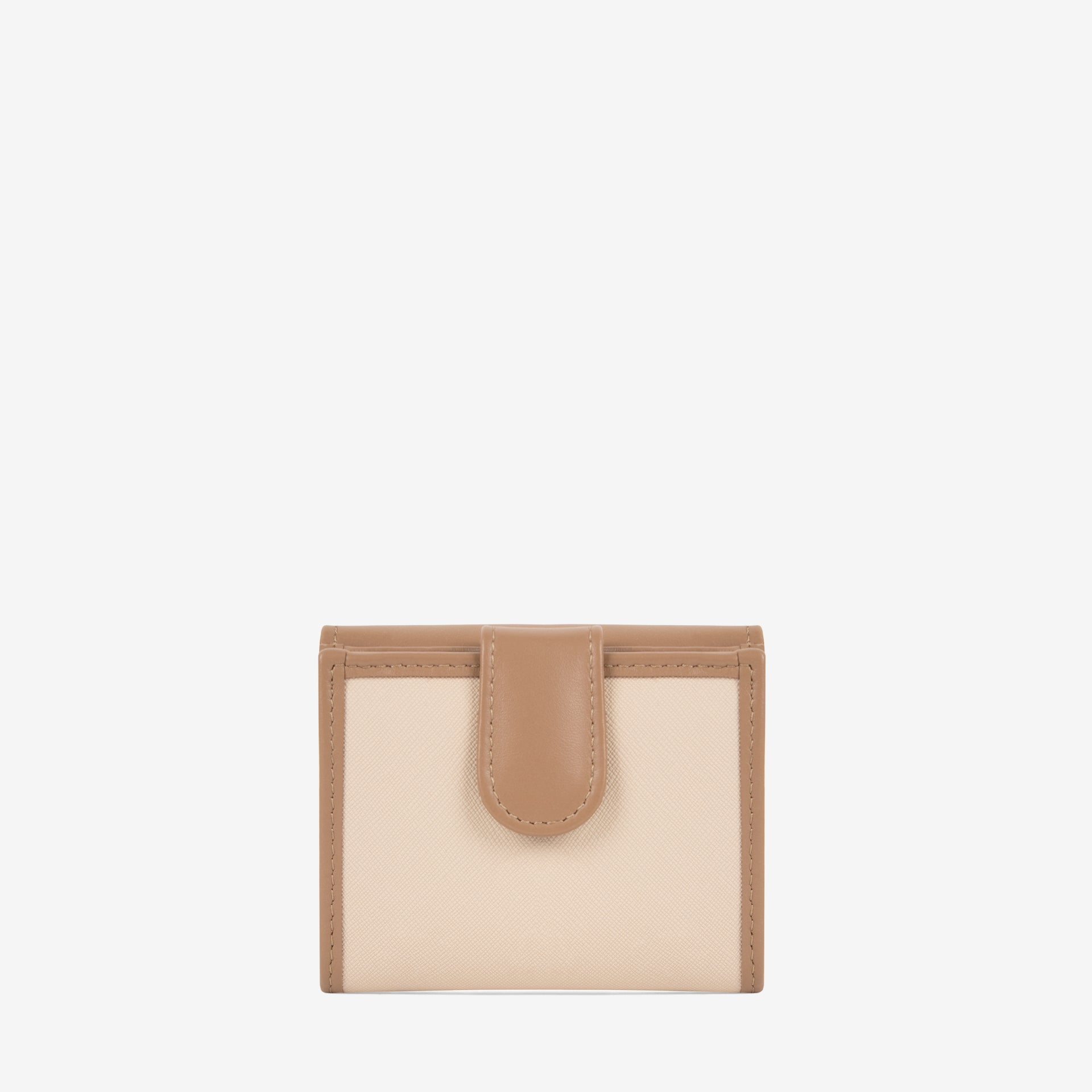CV by Cavalinho mini trifold wallet in beige and white with patent leather croc-effect detailing SKU 26280530.31 #color_beige / white, beige / blanc, bege / branco