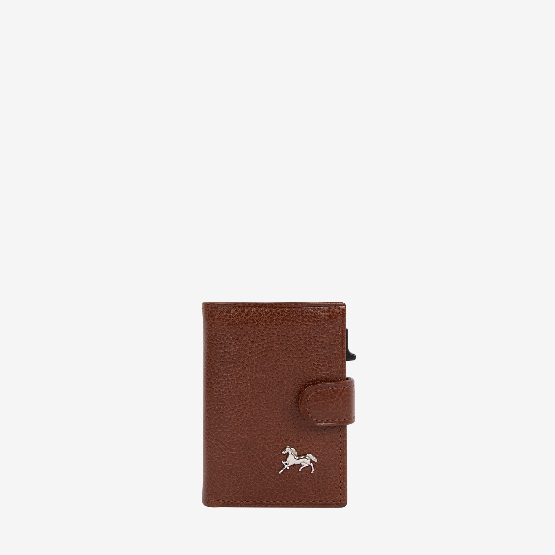 Cavalinho Cavalo Lusitano Bifold Pop Up Slim Patent Leather Wallet SKU 28090022.13 #color_saddlebrown