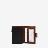 Cavalinho Cavalo Lusitano Bifold Pop Up Slim Patent Leather Wallet SKU 28090022.13 #color_saddlebrown