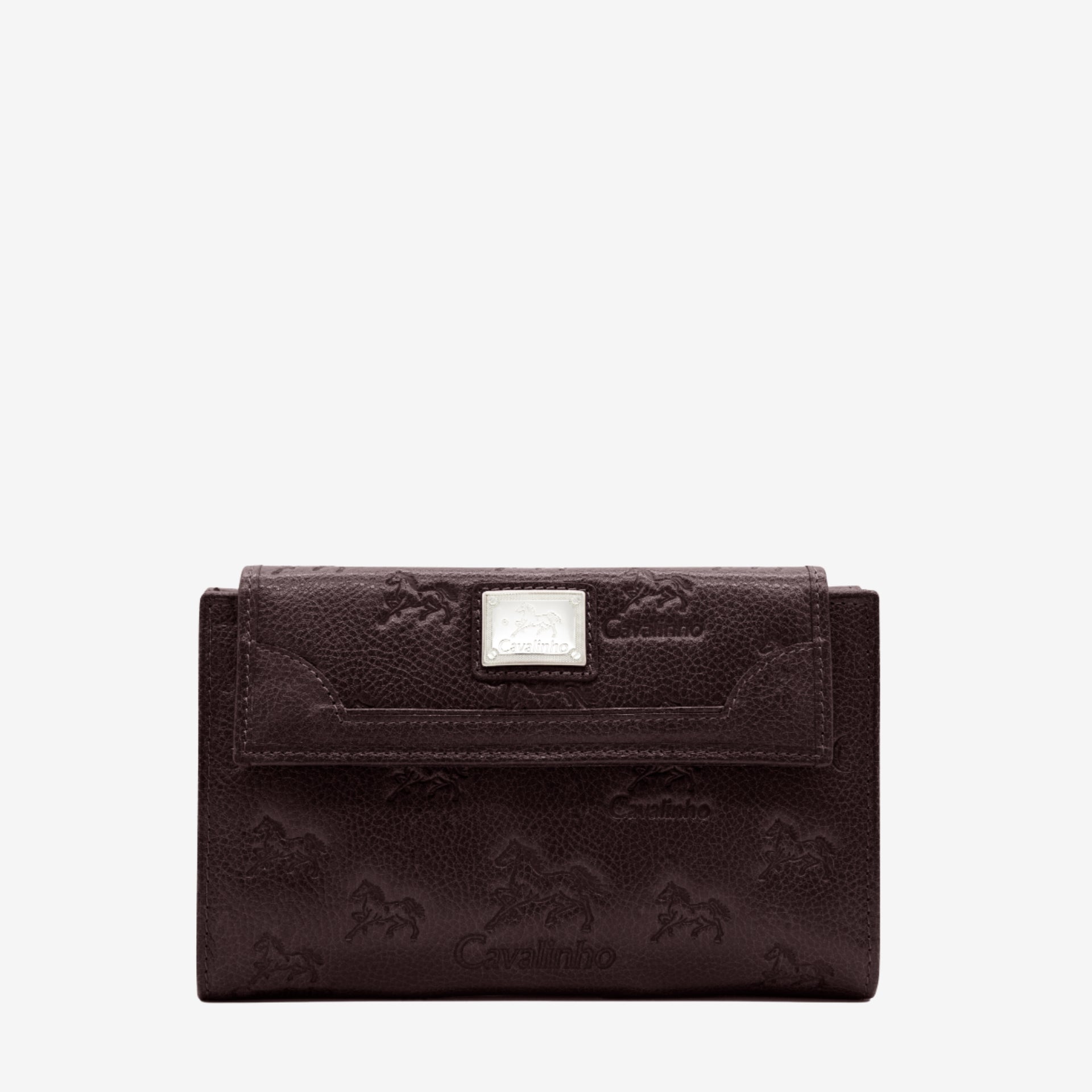 Cavalinho Cavalo Lusitano Leather Wallet for Women SKU 28090207.02 #color_Brown