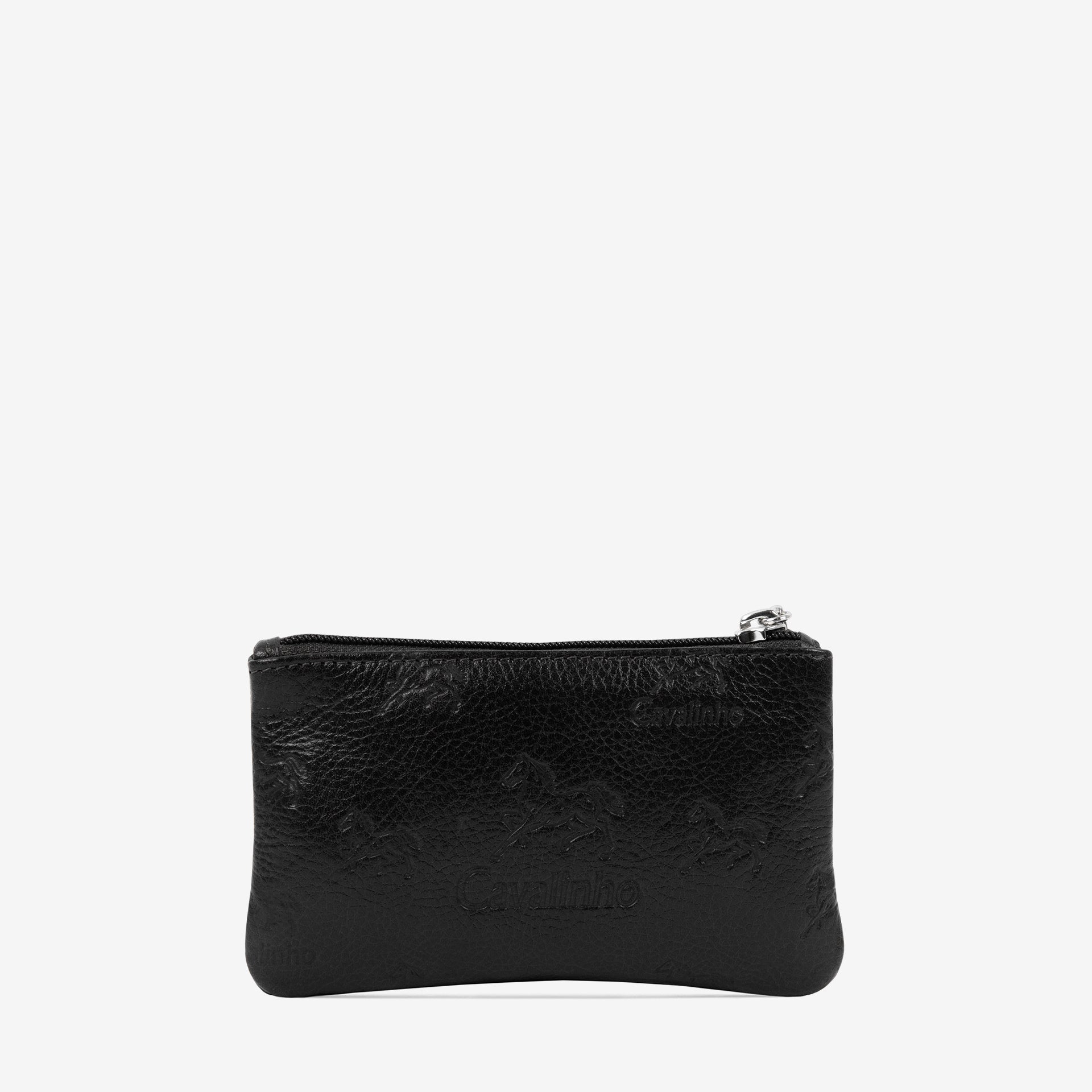 Cavalinho Cavalo Lusitano Black Leather Cosmetic Case 28090254.01 #color_Black