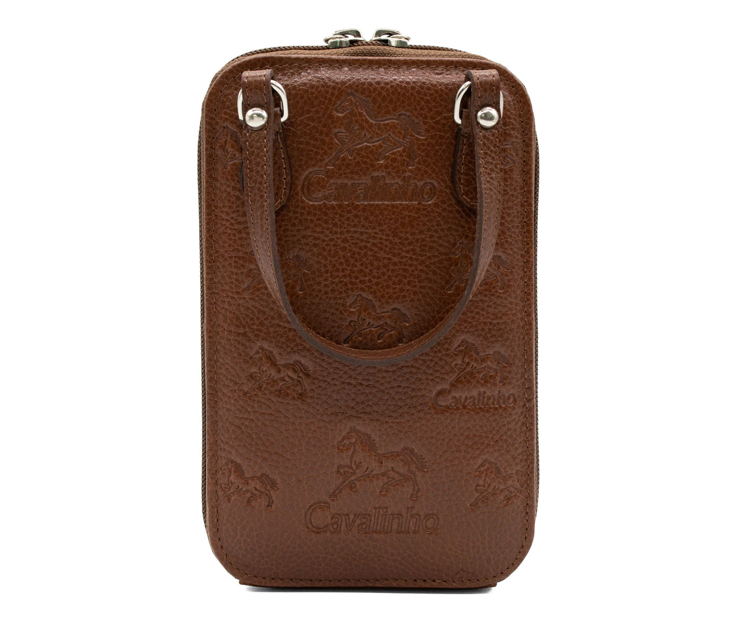 Cavalinho Signature Leather Phone Purse - SaddleBrown - 28090278.13_3