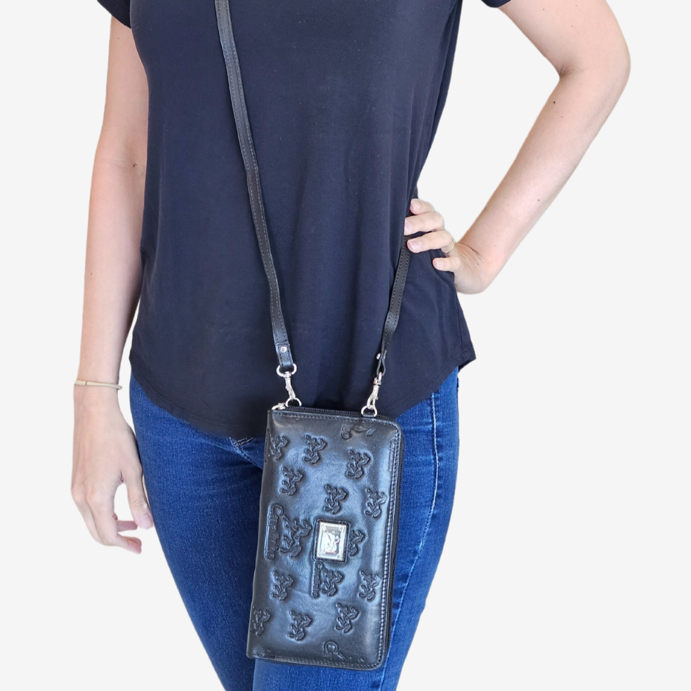 Cavalinho Cavalo Lusitano Phone Crossbody Bag & Wallet SKU 28090282.01 #color_black