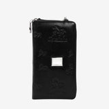 Cavalinho Black Cavalo Lusitano Leather Crossbody Wallet for Women SKU 28090285.01 #color_black