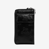 Cavalinho Black Cavalo Lusitano Leather Crossbody Wallet for Women SKU 28090285.01 #color_black