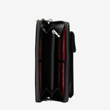 Cavalinho Black Cavalo Lusitano Leather Crossbody Wallet for Women SKU 28090285.01 #color_black