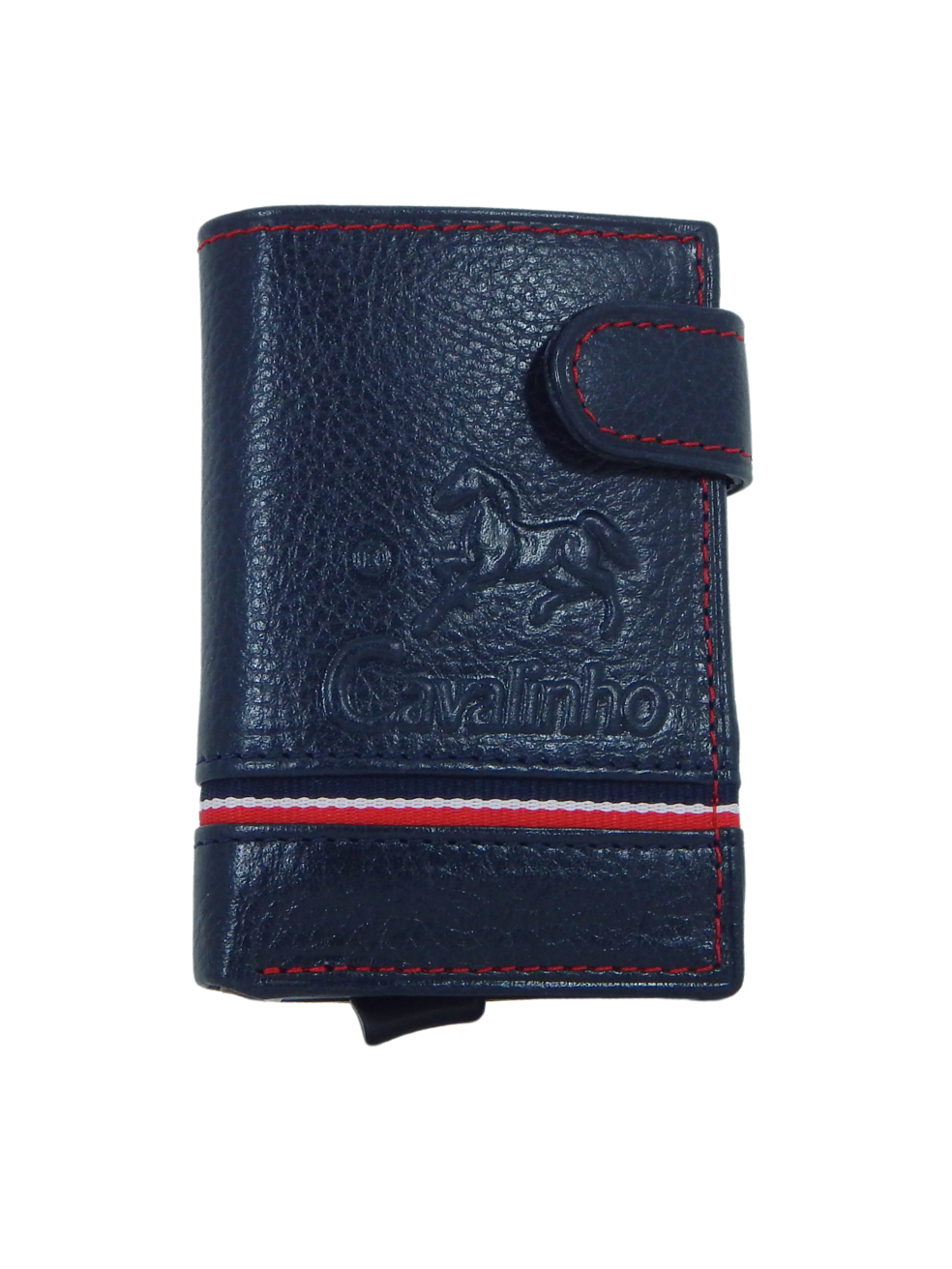 Cavalinho The Sailor Bifold Pop Up Slim Leather Wallet SKU 28150022.22 #color_navy