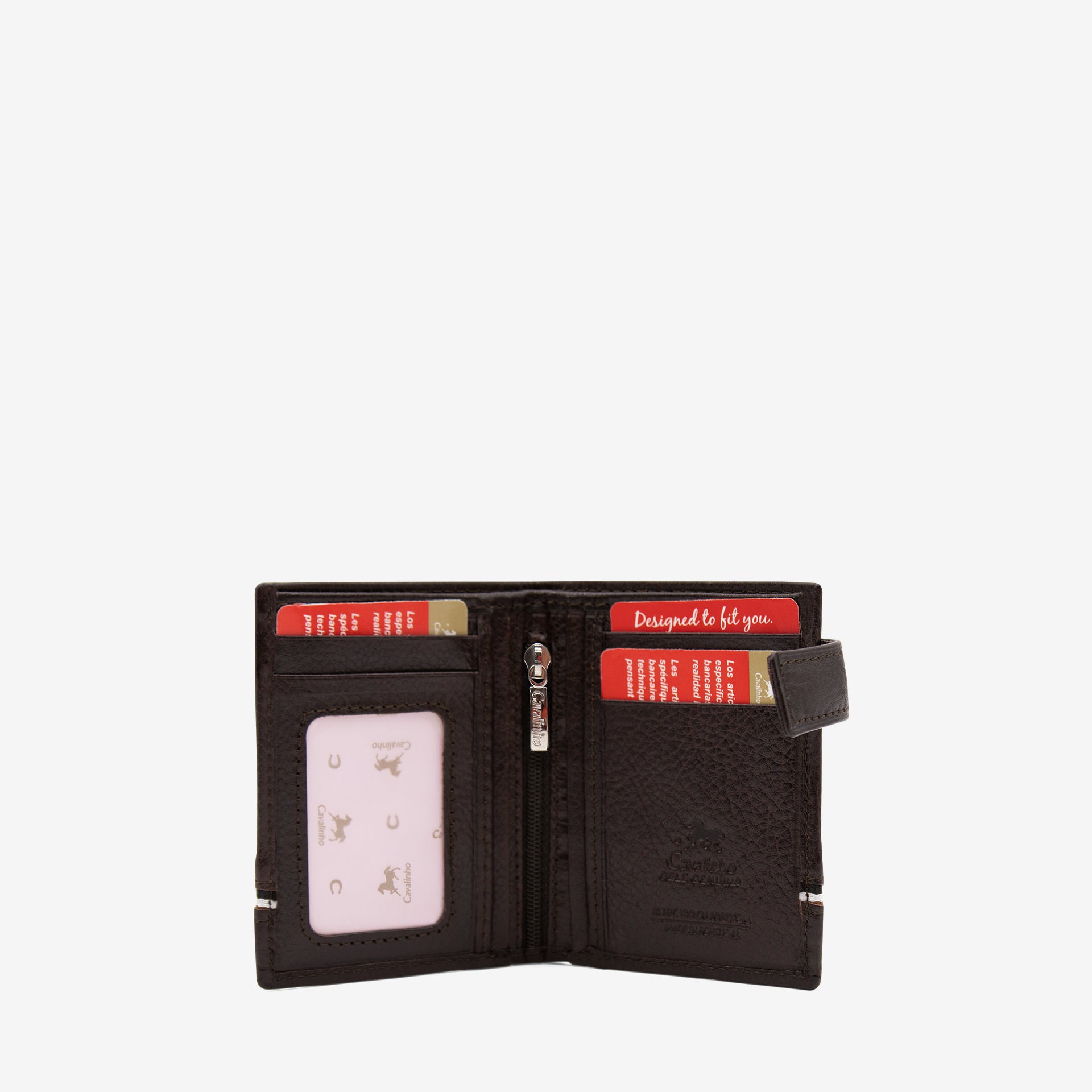 Cavalinho The Sailor Brown Bifold Slim Leather Wallet SKU 28150526.02 #color_Brown