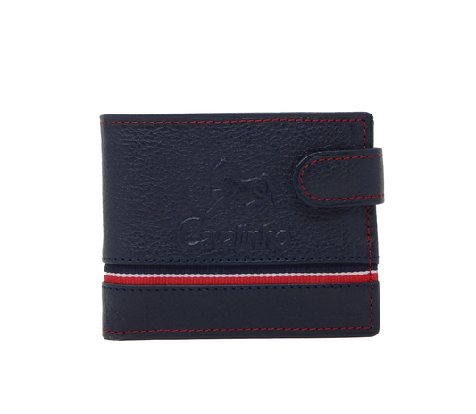 #color_ Navy | Cavalinho The Sailor Trifold Leather Wallet - Navy - 28150586.22_1