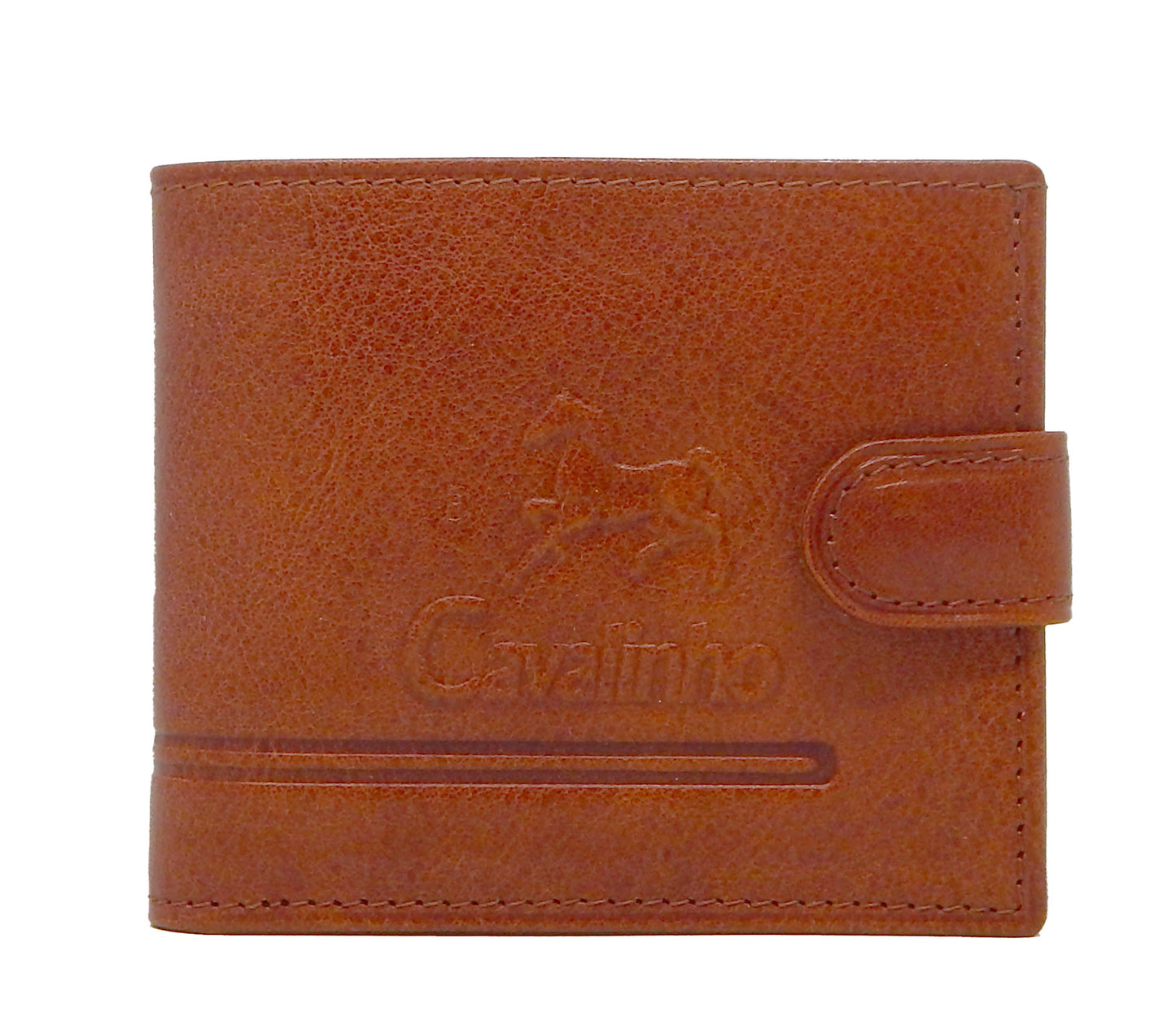 Cavalinho Men's Bifold Leather Wallet - SaddleBrown - 28160516.13.99_1