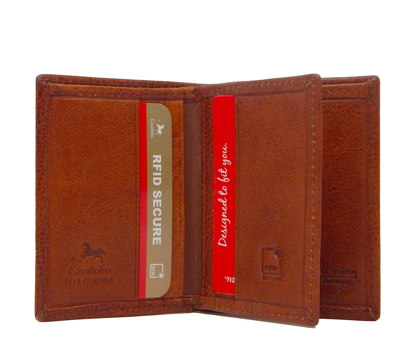 Cavalinho Men's Bifold Slim Leather Wallet - SaddleBrown - 28160533.13.99_4