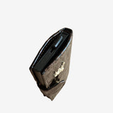 Cavalinho Gallop Brown Bifold Pop Up Slim Patent Leather Wallet for Women SKU 28170022.19 #color_black / brown