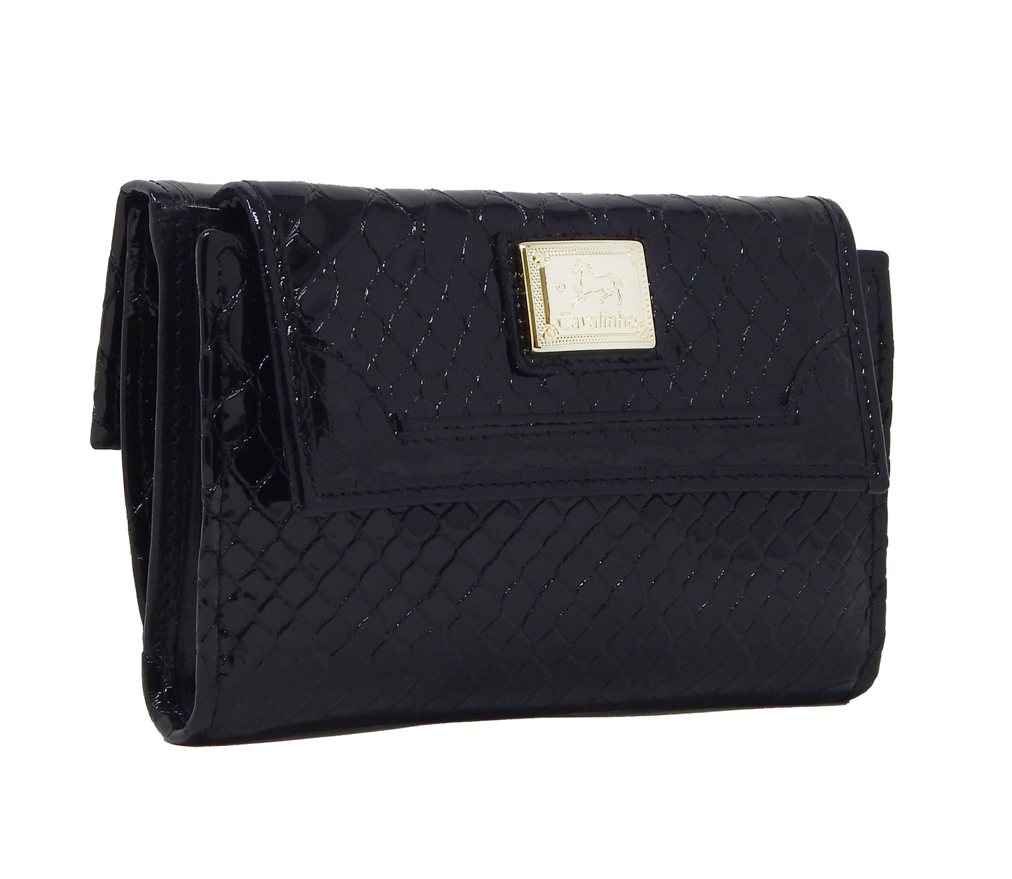 Cavalinho Galope Patent Leather Wallet - Black - 28170202.01_2