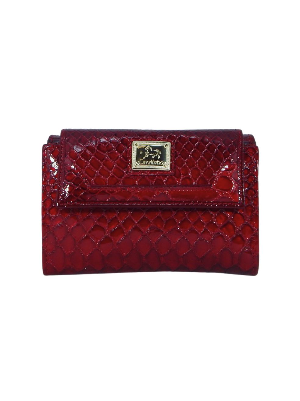 Cavalinho Gallop Patent Leather Wallet for Women SKU 28170202.04 #color_red