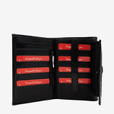 Cavalinho Gallop Patent Black Leather Wallet SKU 28170204.01 #color_black