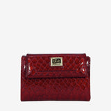 Cavalinho Gallop Patent Red Leather Wallet SKU 28170204.04 #color_red