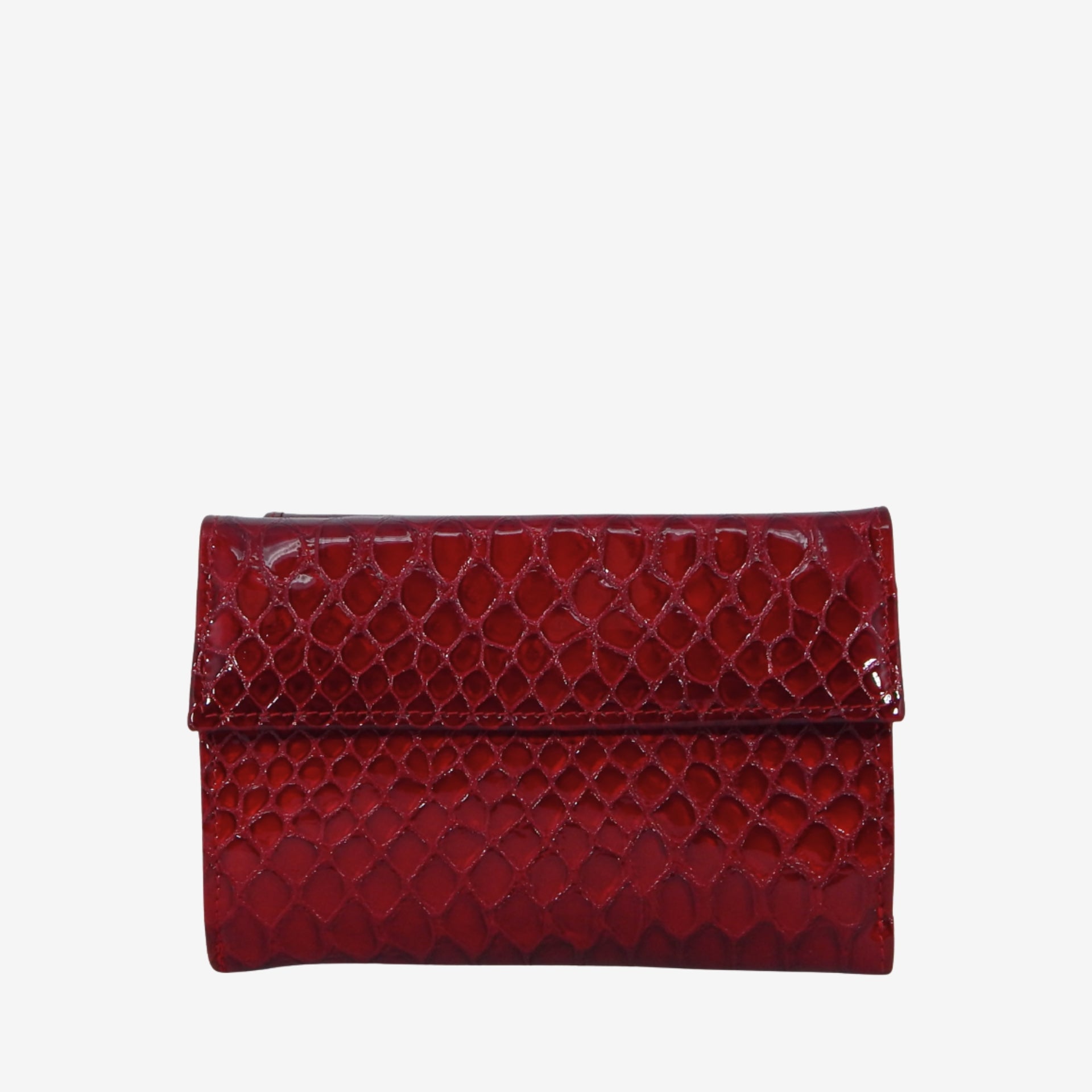 Cavalinho Gallop Patent Red Leather Wallet SKU 28170204.04 #color_red